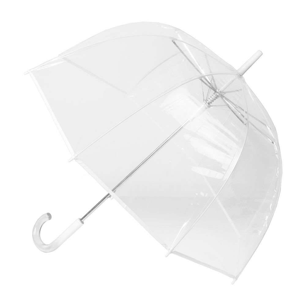 1 one clear wedding umbrella poe pvc party pack guest bundle set buy bride bridal groom black trim open hook Clifton Umbrellas Australia Clear Biodegradable Birdcage Dome Bird Cage PVC Polyvinyl Chloride White Ombre Border Trim Basic Everyday Colour Gloss Resin Hook Handle Windproof Manual Open Close Strong Metal Shaft Extra Strong 8 Fibreglass Rib Frame Popular Royal Family Queen England Elizabeth Vintage Retro 24 Month Umbrella Warranty Handle Bridemaid Maid of Honour Best Man Groomsmen