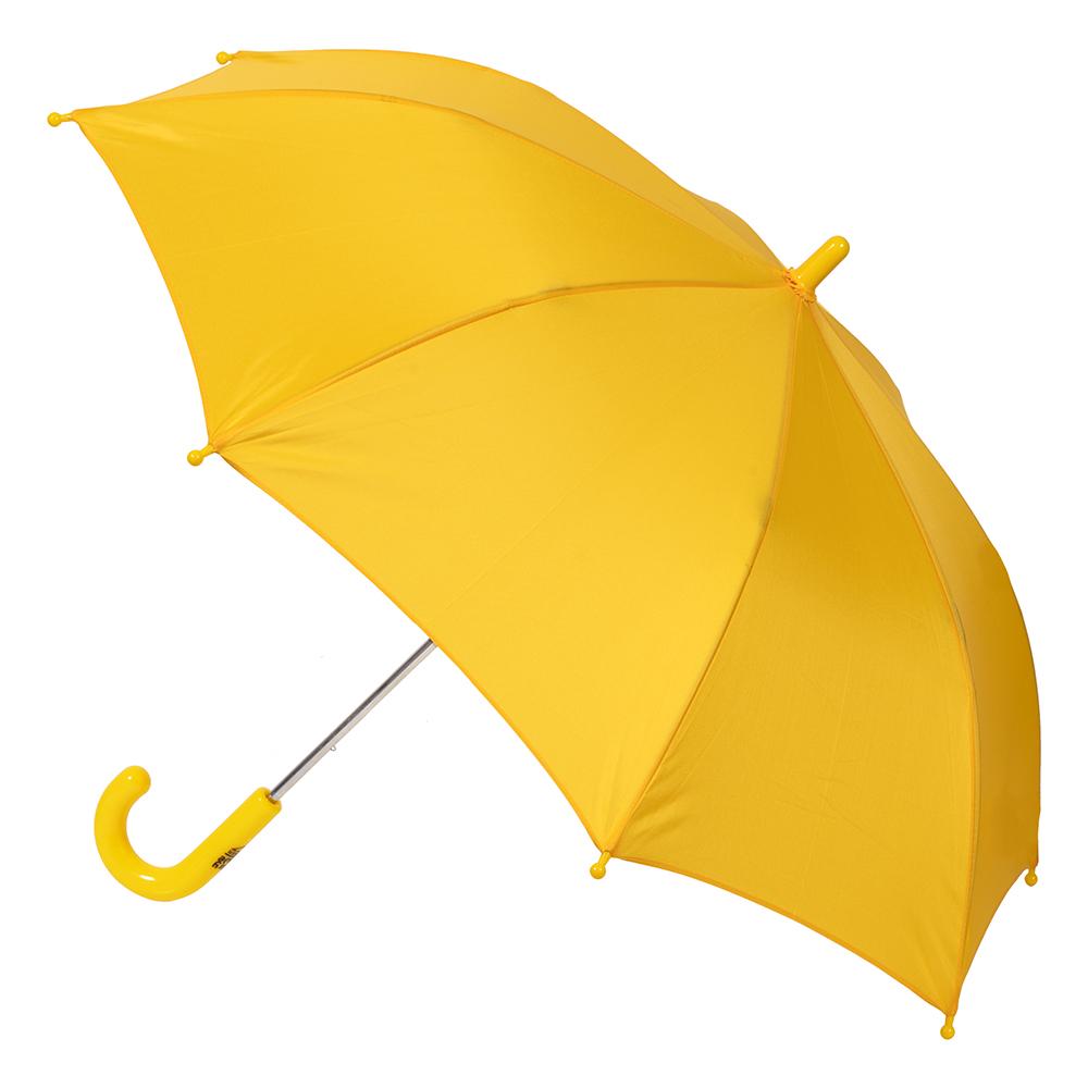 Yellow umbrella on a white background. SKU: K1-CN818-YELLOW
Availability: in stock. CLIFTON
DESCRIPTION
Yellow
Kids love this colourful cover and parents love the Kid Safe safety features.
245 grams; 63cm Folded Length; 78cm Coverage Across
Windproof
UPF50+ Treated Pongee Fabric Canopy
Easy-Glide Safety Runner
Simply slide up to open: Slide down to close
Strong Metal Shaft
8 Flexible Fibreglass Ribs
Protective Rounded Safety Rib Tips
Matching Colour Resin Handle
24 Month Manufacturers warranty
